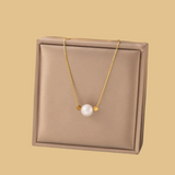 IMITATION PEARL PENDANT NECKLACE