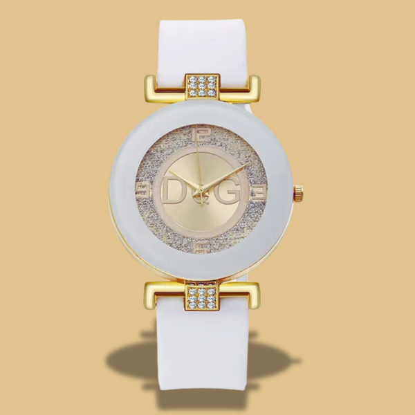 Eenvoudige Zwart Witte Quartz Horloges Dames Minimalistisch Ontwerp Siliconen Band Polshorloge Grote Wijzerplaat Damesmode Creatief Horloge