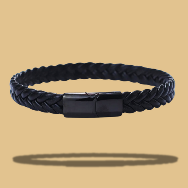 Roestvrij Stalen Armband Mannen Handgemaakte Gevlochten Lederen Armband Vriendje Gift Mannelijke Accessoires Punk Sieraden Pulseras Mujer Joias 