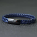 Stainless Steel Bracelet Men Handmade Braided Leather Braclet Boyfriend Gift Male Accessories Punk Jewelry Pulseras Mujer Joias